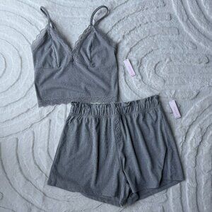 NEW ROSE+VINE Lace Trim Cami & Shorts Set Size XS/S